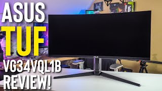 ASUS TUF VG34VQL1B Ultrawide Monitor Review [upl. by Alael]