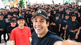 Surprising David Dobrik With 100 David Dobriks [upl. by Raseta]