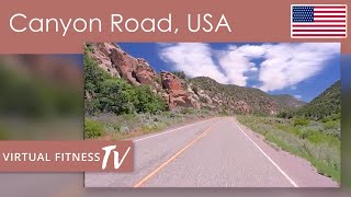 Virtual Bike Ride  Virtual Scenery for Indoor Bike Workout  Clear Canyon Road  Utah [upl. by Thatcher838]