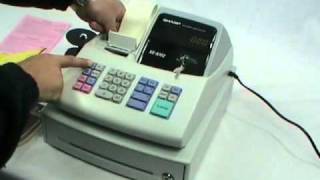 Sharp XEA102 Cash register Installation video [upl. by Edwine]