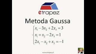 Metoda Gaussa  07 eTrapez [upl. by Torres]