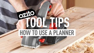 HOW TO USE A PLANER FOR BEGINNERS  Ozito Tool Tips [upl. by Ariahs]