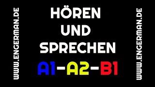 Hören und Sprechen 1  A1A2B1  mit Untertiteln [upl. by Justus]