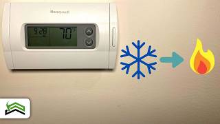 How To Switch From AC To Heat  Honeywell Thermostat [upl. by Hephzipah]