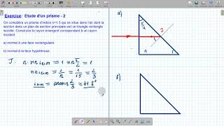 Exercice 9 Etude dun prisme [upl. by Naples]