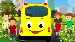 Wheels On The Bus  Full Nursery Rhyme With Lyrics for Karaoke HD1080P [upl. by Selry]