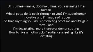 RAP GOD FAST PART  EMINEM LYRICS [upl. by Alorac]