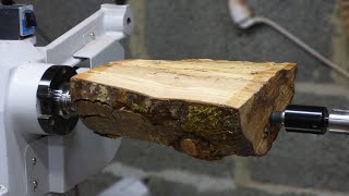 Woodturning  The Half Log [upl. by Anival]