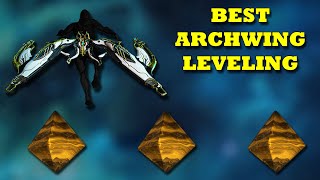 Warframe  Best Archwing Leveling Locations  Archwing Leveling Guide [upl. by Enelcaj838]