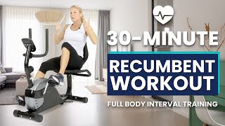 30Minute Recumbent Bike Workout [upl. by Nisay319]