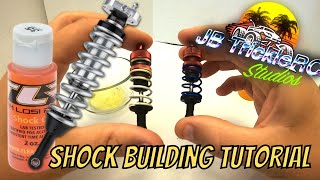 How to build RC Shocks RC Shock Building Tutorial [upl. by Nodnerb527]