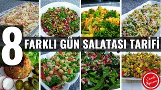 8 Farklı Gün Salatası Tarifleri ve Çeşitleri salata [upl. by Aribold]