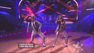 Karina Smirnoff and Corbin Bleu dancing Freestyle on DWTS 11 25 13 [upl. by Tim]