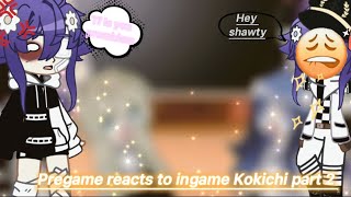 Pregame reacts to ingame Kokichi part 2 saioma💙💜Alittle shorter [upl. by Arquit671]