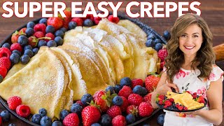 How to make Crepes  Easy Crepe Recipe [upl. by Meagan]