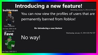 how Roblox admins let everyone see BANNED FOREVER accounts [upl. by Einahpehs]