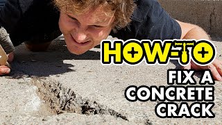 How To Repair Concrete Holes Easy  quotDerek Makes It Rightquot [upl. by Augusto374]