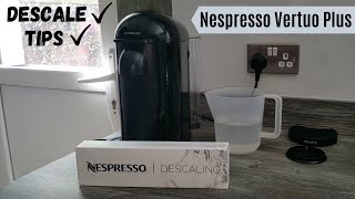 How to Descale Nespresso Vertuo Plus Machine  Descaling Tips and Instructions Video  Krups [upl. by Joice]