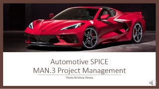 ASPICE MAN 3 Project Management [upl. by Eerized]