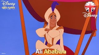 DISNEY SINGALONGS  Prince Ali  Aladdin Lyric Video  Official Disney UK [upl. by Eversole]