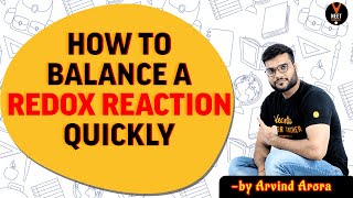 Balancing Redox Reactions Class 11 in Hindi  NEET Chemistry  NEET 2020 Preparation  Arvind Arora [upl. by Ahseen]