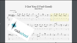 I Got You I Feel Good Rockschool Grade 4 Bass [upl. by Oruhtra]