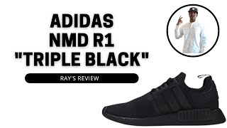 Adidas NMD R1 quotTriple Blackquot Unboxing amp On Feet Review [upl. by Fagin]