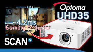 Optoma UHD 35 amp 38 Review  Ultra low input lag 4k gaming projectors TESTED 42ms  240Hz [upl. by Roche394]