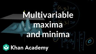 Multivariable maxima and minima [upl. by Kinson484]