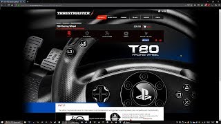 How To Use Thrustmaster T80 USB Steering Wheel With PC [upl. by Ymaral]