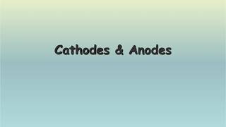 Cathodes amp Anodes of an Electrochemical Cell [upl. by Adnoma516]