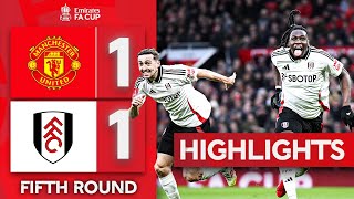 Fulham Knock United Out  Manchester United 11 34 Pens Fulham  Emirates FA Cup 2425 [upl. by Kenn]