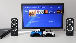 How to CONNECT PC Speakers to PS4 EASY [upl. by Lashar]