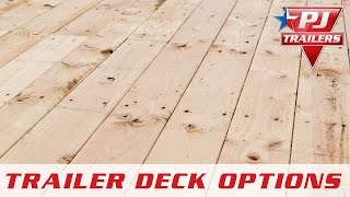 PJ Trailers  Flooring Options  PJ Trailers [upl. by Idnim]