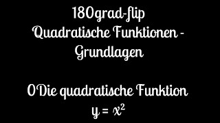 0 Algebra Grundlagen  Die quadratische Funktion y  x² [upl. by Muncey]