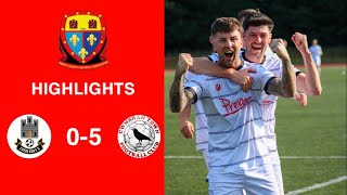 Caerleon 05 Cwmbrân Town  Gwent FA Senior cup  Quarter final highlights [upl. by Ennylyak]