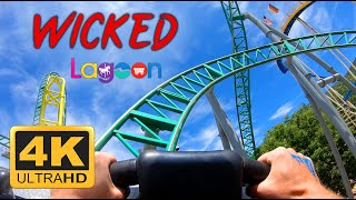 Wicked Roller Coaster 4K POV  Lagoon Amusement Park [upl. by Newcomer]