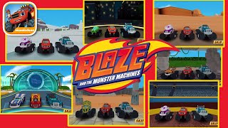 Blaze amp the Monster Machines  ALL LOCATIONS Unlocked Gameplay [upl. by Noevad]