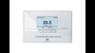 Saunier Duval Exacontrol E7C Programmable Modulating Wired Room Thermostat  UNBOXING [upl. by Retsev]