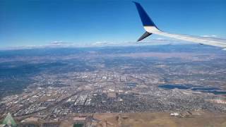 Landing in Denver with Awesome Downtown Fly Over View on 737900 4K UHD [upl. by Huppert454]