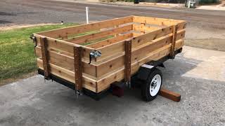 Harbor Freight Utility Trailer Build DIY utilitytrailer [upl. by Veno]