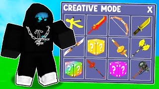 I secretly used CREATIVE MODE in Roblox Bedwars [upl. by Nikki454]