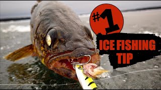 1 Way To Catch More Fish Ice Fishing [upl. by Pebrook683]