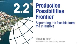 Economics 22 Production Possibilities Frontier [upl. by Hadias]