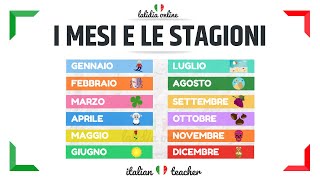 I MESI E LE STAGIONI  VOCABULARY  Italian for Beginners [upl. by Rennerb]