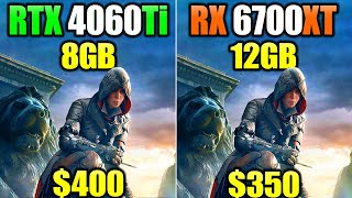 RTX 4060 Ti vs RX 6700 XT  How Much Performance Difference [upl. by Ettelrats]