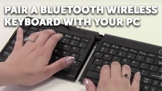 How to connect a Bluetooth Keyboard to PC [upl. by Ebanreb672]