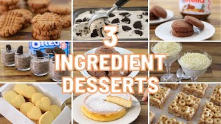 11 Easy 3Ingredient Desserts [upl. by Mcintosh]