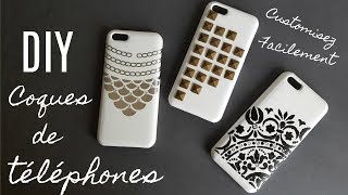 DIY CUSTOMISATION COQUES DE TÉLÉPHONES AVEC PRESQUE RIEN [upl. by Marlie]