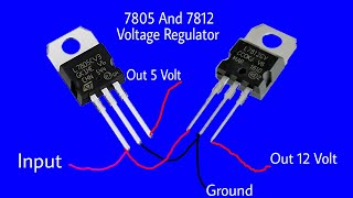 7805 And 7812 Power Regulator  100 Working [upl. by Hairom]